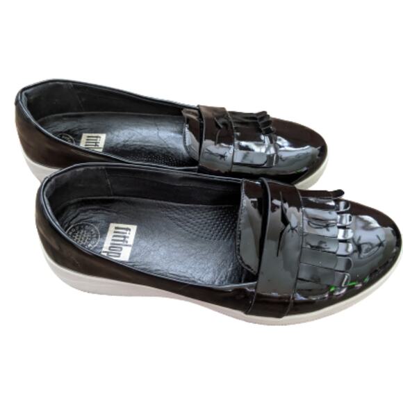 Fitflop Fringey Slip-on Sneaker SZ 8 - Picture 7 of 9